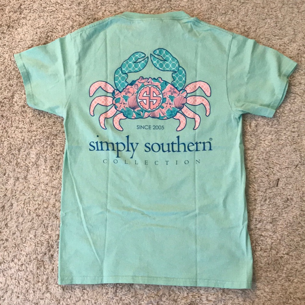 Simply Southern Shirt (Crab Design) ONLY WORN ONCE